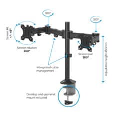 Fellowes Reflex dvojni nosilec za monitor do diagonale 32''