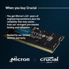 Crucial 16GB DDR5-5600 SODIMM CL46, 1.1V