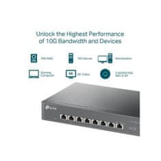 TP-Link TL-SX1008 8-Port 10G Desktop/Rackmount mrežno stikalo / switch