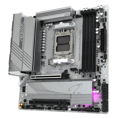 Gigabyte B650M AORUS ELITE AX ICE, DDR5, SATA3, USB3.2Gen2x2, DP, 2.5GbE, WiFi 6E, AM5 mATX