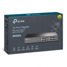 TP-Link Mrežno stikalo 16 port Gigabit TL-SG1016PE z 8-Port PoE+ port