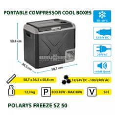 Brunner Prenosni hladilnik POLARYS FREEZE SZ 54L, 0826054N