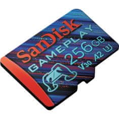 SanDisk GamePlay microSDXC UHS-I Card, 256GB Gaming microSDXC, 190MB/s, 130MB/s W, UHS-I, V30, U3, C10, RPD1