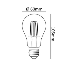 Asalite LED 7W, E27, 2700K, 806lm