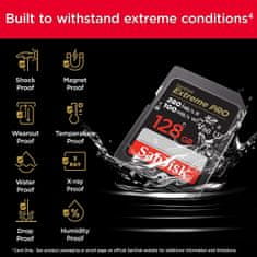 SanDisk Extreme PRO 128GB V60 UHS-II SD, 280/100MB/s,V60,C10,UHS-II