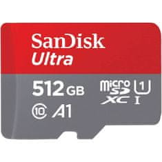 SanDisk Ultra microSDXC 512GB + SD Adapter 150MB/s A1 Class 10 UHS-I