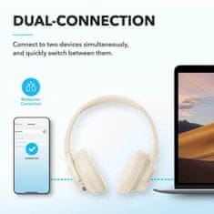 Anker Soundcore Q20i naglavne bluetooth slušalke, bele