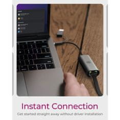 IcyBox IB-LAN301-C3 USB-A in USB-C mrežna kartica/adapter na 2.5 Gbit Ethernet