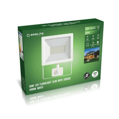 Asalite LED beli reflektor Slim 50W 4500K