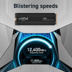 Crucial T700 4TB PCIe Gen5 NVMe M.2 SSD s hlajenjem