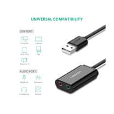 Ugreen USB 2.0 na 3.5mm avdio adapter - box