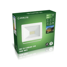 Asalite LED White Floodlight Slim 20W 4500K (1800 lumens)