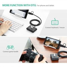 Ugreen USB 3.0 Hub z USB-C 3.1 OTG adapterjem 1M - box