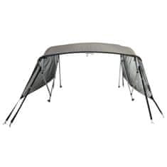 Vidaxl Bimini tenda s 4 loki in stranicami 243x(170-182)x137 cm