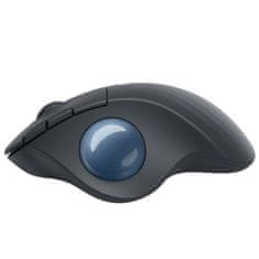 Logitech Miška ERGO M575 Wireless Trackball, Bluetooth, Unifying, grafitna