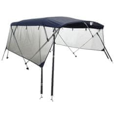 Vidaxl Bimini tenda s 4 loki in stranicami 243x(170-182)x137 cm