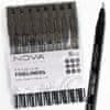 Rayher.	 NOVA Fine Liner flomastri set 9