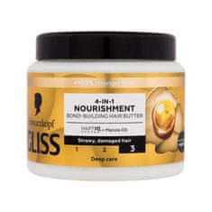 Schwarzkopf Gliss Nourishment 4-in-1 Hair Butter negovalna maska za razcepljene in poškodovane lase 400 ml za ženske