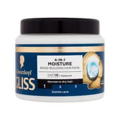 Schwarzkopf Gliss Moisture 4-in-1 Hair Mask vlažilna maska za normalne in suhe lase 400 ml za ženske