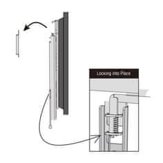 Omega PLATINET stalni nosilec za TV, VESA 75x75, 100x100, 200x100, 200x200, 300x300, 400x200, 400x400 35 kg