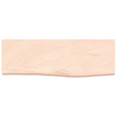 Vidaxl Stenska polica 60x20x4 cm neobdelana trdna hrastovina