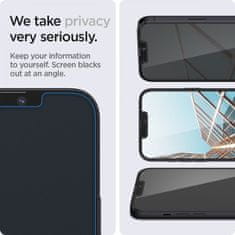 NEW SPIGEN GLAS.TR "EZ FIT" KALJENO STEKLO 2-PACK IPHONE 13 PRO MAX PRIVACY