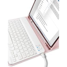 Miramarket TECH-PROTECT SC PERO + TIPKOVNICA IPAD 10.2 2019 / 2020 / 2021 ROZA