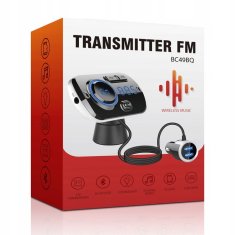 NEW BLUETOOTH FM TRANSMITTER 5.0 USB MULTIFUNKCIONALNI 8v1