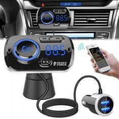 NEW BLUETOOTH FM TRANSMITTER 5.0 USB MULTIFUNKCIONALNI 8v1