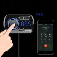 NEW BLUETOOTH FM TRANSMITTER 5.0 USB MULTIFUNKCIONALNI 8v1