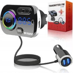 NEW BLUETOOTH FM TRANSMITTER 5.0 USB MULTIFUNKCIONALNI 8v1