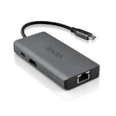 Miramarket ADAPTER HUB VIDVIE HUB01 1XUSB 3.0+2XUSB 2.0+1XHDMI+1XRJ45+1XPD+TYPE C (siva)