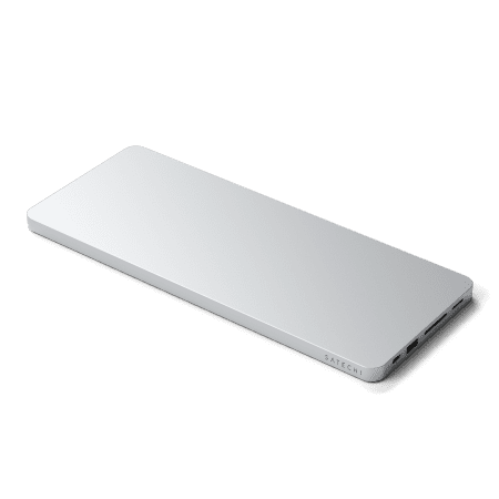 NEW Satechi Slim Dock - priklopna postaja za iMac 24" USB-C (USB-C 10Gb, USBA-A 10Gb, 2x USB-A, bralnik kartic micro/SD, reža NVMe SATA) (srebrna)