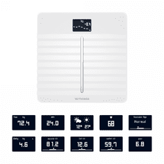 Miramarket Withings Body Cardio - tehtnica z analizo telesne sestave in merjenjem srčnega utripa (bela)