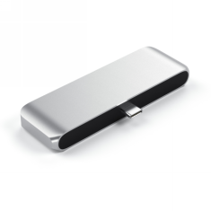 NEW Satechi Aluminium Mobile Pro Hub - vozlišče za mobilne naprave USB-C (USB-C 60W, 4K HDMI, USB-A 3.0, priključek jack) (srebrna)