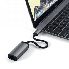 NEW Satechi Type-C na gigabitni ethernet - Adapter USB-C/Gigabitni ethernet (vesoljsko siva)