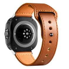 Tech-protect Leatherfit pašček za Samsung Galaxy Watch Ultra 47mm, brown