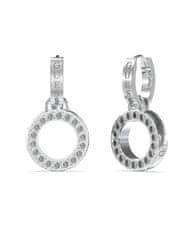 Guess Jekleni viseči uhani Circle Lights JUBE03167JWRHT/U