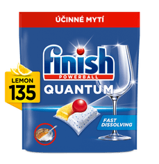 Finish Quantum All-in-1 tablete za pomivalni stroj, Lemon Sparkle, 135/1