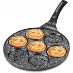 MG Pancakes Emoji ponev za palačinke 26.5cm, črna