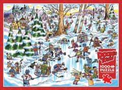 Cobble Hill Puzzle DoodleTown: Hokejsko mesto 1000 kosov