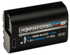 PATONA baterija za digitalni fotoaparat Panasonic DMW-BLK22 2400mAh Li-Ion Platinum USB-C polnjenje