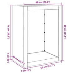 Vidaxl Stojalo za drva 60x40x80 cm pocinkano jeklo