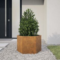 shumee vidaXL Vrtno korito 69x60x45 cm corten jeklo