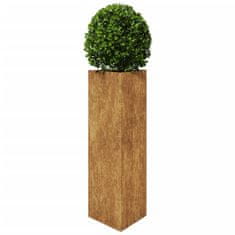 Vidaxl Vrtno korito 2 kosa trikotnik 30x26x75 cm corten jeklo