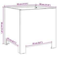 Vidaxl Vrtno korito 30x30x30 cm korten jeklo