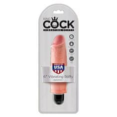 Pipedream Vibracijski penis "King Cock Stiffy" 18 cm (R21426)