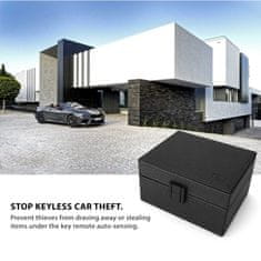 Miramarket FARADAY CAGE TECH-PROTECT V3 KEYLESS RFID SIGNAL BLOCKER BOX CROSS BLACK