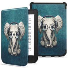 Miramarket TECH-PROTECT SMARTCASE POCKETBOOK COLOUR/TOUCH LUX 4/5/HD 3 HAPPY ELEPHANT