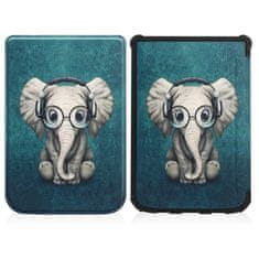 Miramarket TECH-PROTECT SMARTCASE POCKETBOOK COLOUR/TOUCH LUX 4/5/HD 3 HAPPY ELEPHANT